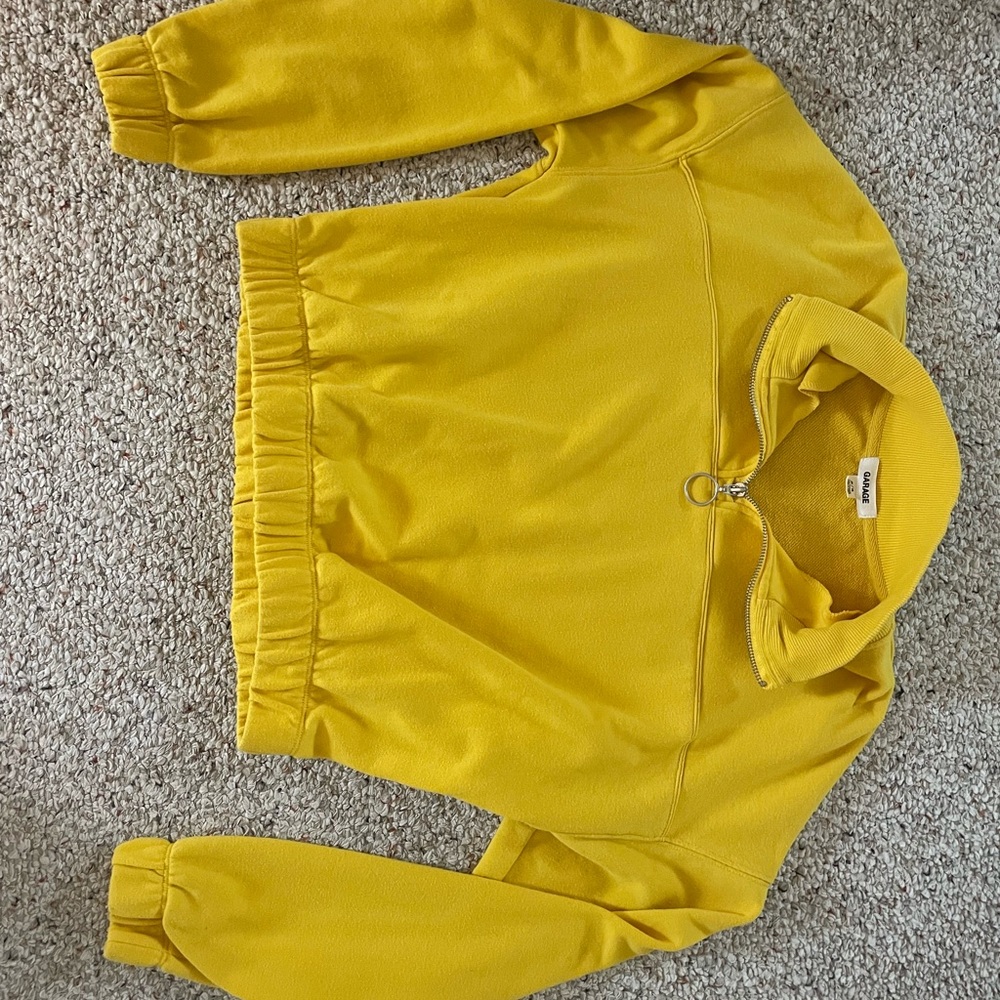 Garage Mustard Yellow Knit Top